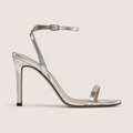 Ankle strap stiletto sandals with elegant Parisian silhouette
