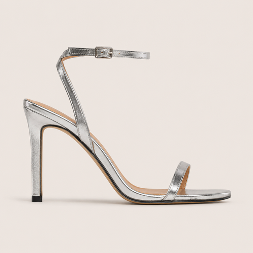 Ankle strap stiletto sandals with elegant Parisian silhouette