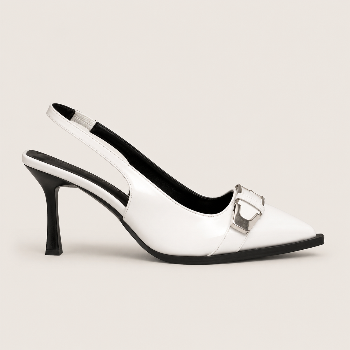 White dress heels for evening wear